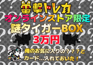 オンラインストア限定！🐯 謎タイガーBOX 3万円🐯